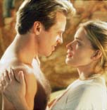 Simon Templar a k a the Saint (Kilmer) with Dr. Emma Russell (Shue)