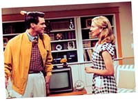 Burbank and Meryl (Laura Linney)
