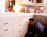 Spat over the kitchen sink (Cusack with Aykroyd)