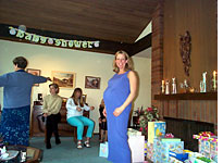 Cindy at shower