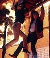 Barnes (Heche) and Roark (Jones) hang in there