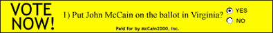 John McCain banner ad