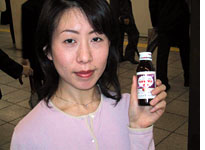 My interpreter Mioko Kaya with Lipo-Vitan 8