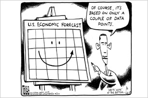 TODAY'S CARTOONS: Cartoonists' take on the economy.