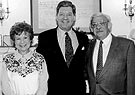 Myrtle Katzen, American University President Benjamin Ladner, and Cyrus Katzen