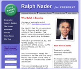 Ralph Nader's Web site