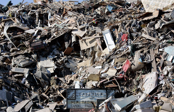 A pile of debris.