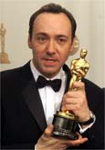 Kevin Spacey with his Oscar