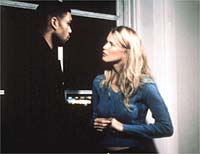 Allan Houston and Claudia Schiffer in Black and White