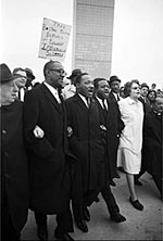 Martin Luther King Jr. leads marchers in 1965