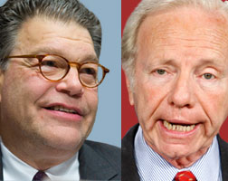 Al Franken and Joseph Lieberman.