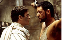Joaquin Phoenix and Russell Crowe in Gladiator