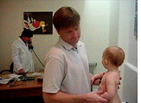 Examining the patient