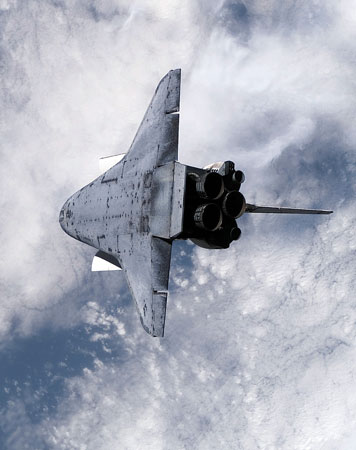 The space shuttle Endeavour.