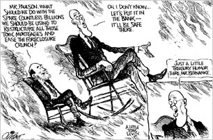 TODAY'S CARTOONS: Cartoonists' take on the bailout.