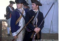 Heath Ledger and Mel Gibson in The Patriot