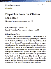 A view of MySlate page in eBook format