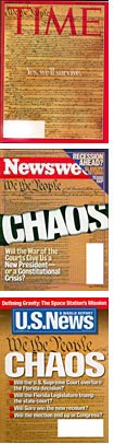 Time, Newsweek, and U.S. News & World Report