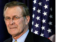 Rumsfeld: tapped again